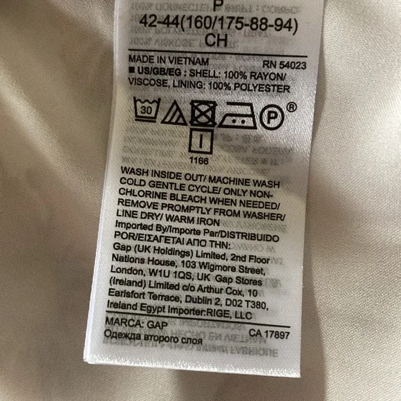 Gap women’s floral dress v-neck sm cap sleeves NWT lined spring summer casual - Picture 7 of 9